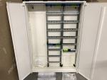 Hager Verteilerschrank mit 1x Verteilerfeld ZU37KS + 1x Verteilerfeld ZU37VT5APZ2 mit APZ, ZB33S